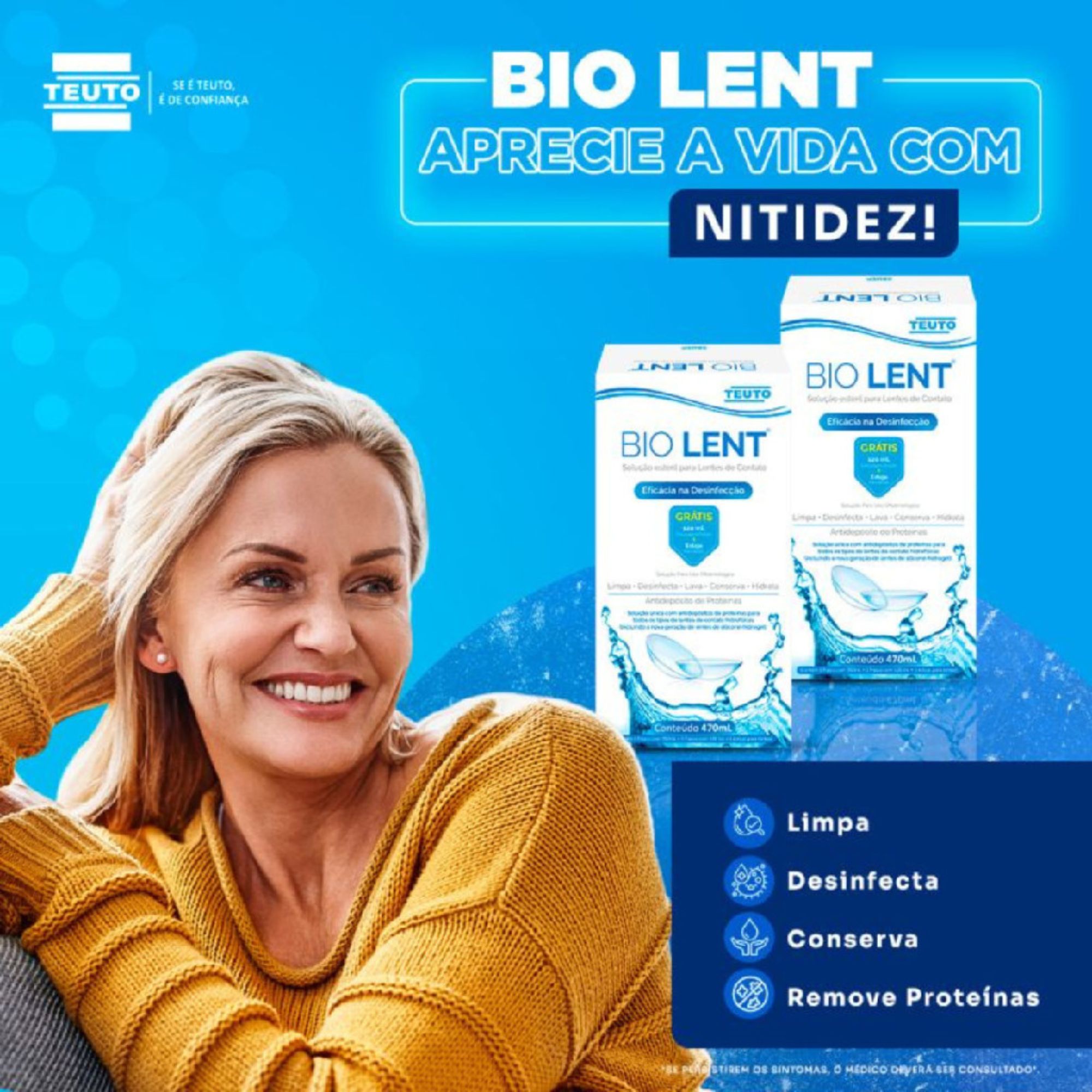Bio Lent Solução Para Lente De Contato Kit Frasco 350ml + Frasco 120ml ...