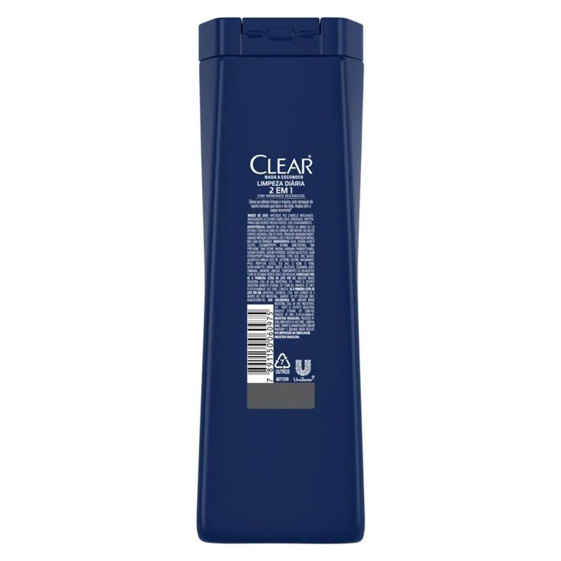 Shampoo-Anticaspa-Clear-Men-Limpeza-Diaria-2-Em-1-400ml-1075501--2-