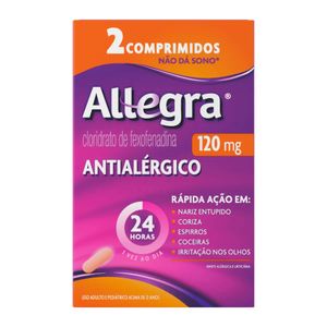 Allegra 120mg 2 Comprimidos