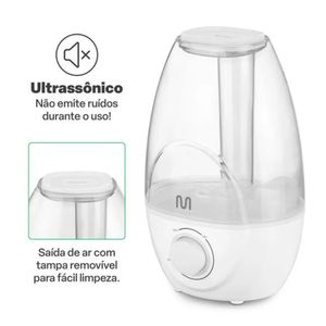 Umidificador De Ar Clear Tank Bivolt Multi Saúde Hc210 2,1l