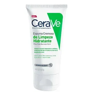 Espuma Cremosa De Limpeza Cerave Hidratante Sem Perfume 140g