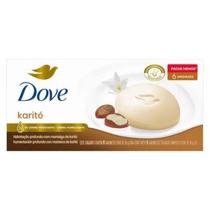 Sabonete Em Barra Dove Karité E Baunilha 6 Unidades De 90g