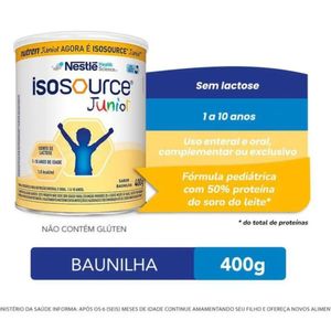 Nestlé Isosource Junior Baunilha 400g