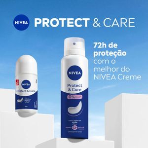 Desodorante Aerossol Nivea Protect & Care 0% Álcool 48h 150ml