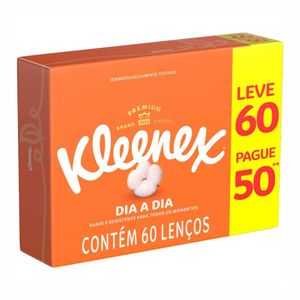 Lenço De Papel Kleenex Dia A Dia 60 Unidades