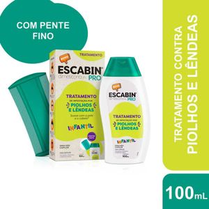 Escabin Pro 4% Tratamento De Piolhos E Lêndeas Emulsão Capilar 100ml