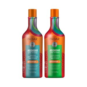 Kit Shampoo + Condicionador De Hidratação Bombar Inoar 1l