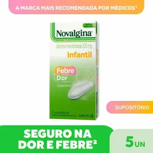 Novalgina 300mg Supositório 5 Unidades