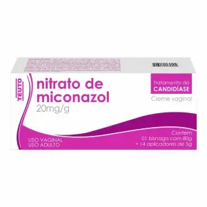 Nitrato De Miconazol Creme Ginecológico 80g Teuto