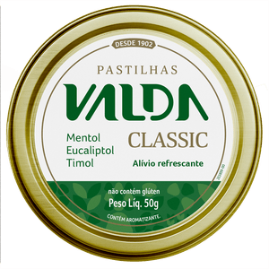 Pastilha Valda Classic Lata 50g
