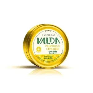 Pastilhas Valda Mais Própolis & Gengibre 50g