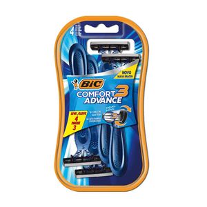 Barbeador Descartável Bic Comfort 3 Normal 4 Unidades