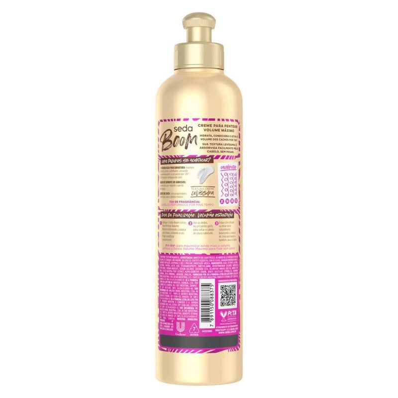 Creme-De-Pentear-Cabelo-Cacheado-Seda-Boom-Pro-Curvatura-Volume-Maximo-350ml-1108271--2-