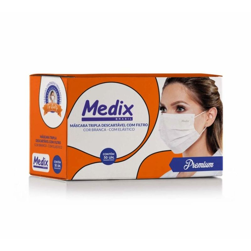 Mascara-Cirurgica-Tripla-Com-Elastico-Branca-50-Unidades-Medix-1063804--1-