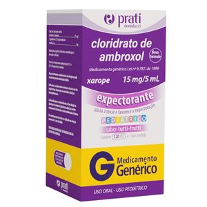 Cloridrato De Ambroxol 3mg/ml Prati-donaduzzi 120ml Xarope Infantil