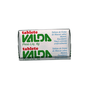Goma De Mascar Tablete Valda 6 Unidades