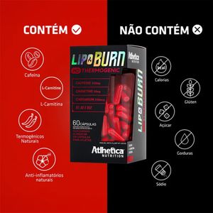 Termogênico Atlhetica Nutrition Lipo Burn 60 Cápsulas