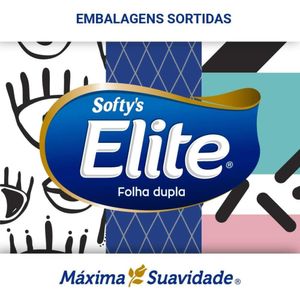 Lenço De Papel Softy's Elite Folha Dupla Com 100 Unidades