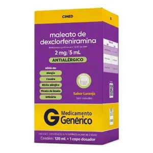 Maleato De Dexclorfeniramina Betametasona Solução Oral 120ml Cimed