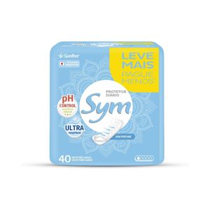 Absorvente Protetor Diário Sym Sem Perfume Leve 40 Pague 35