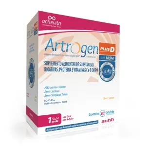 Colágeno Artrogen Plus D 30 Sachês