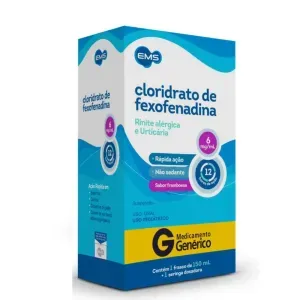 Cloridrato De Fexofenadina 6mg/ml Ems Suspensão Oral 150ml