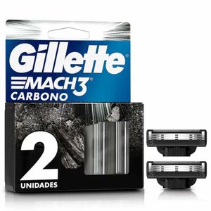 Refil Para Aparelho De Barbear Gillette Mach3 Carbono 2 Unidades