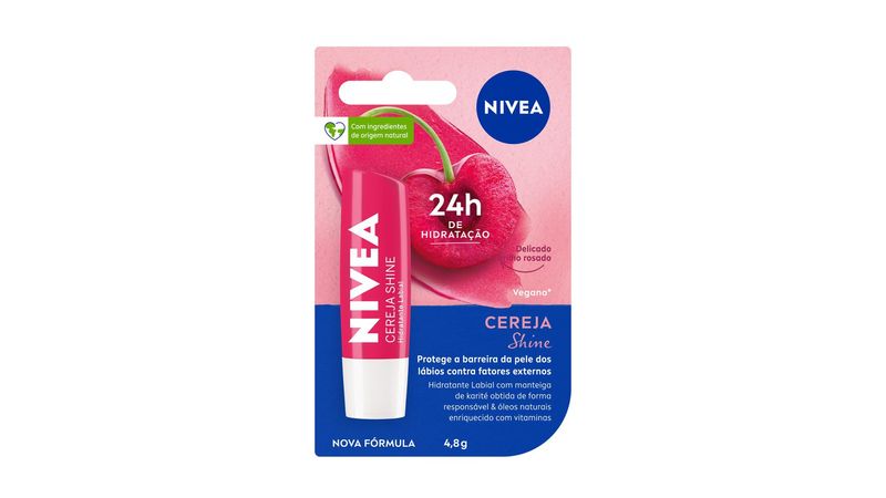 Protetor Labial Nivea Cereja 4,8g - PromoFarma