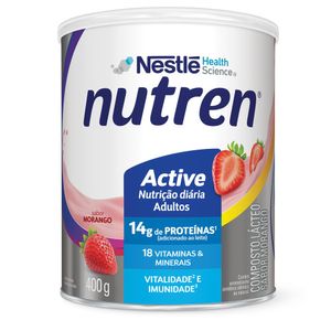 Suplemento Alimentar Nestlé Nutren Active Morango 400g