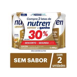Kit Suplemento Alimentar Nutren Sênior Sem Sabor 740g 2 Unidades