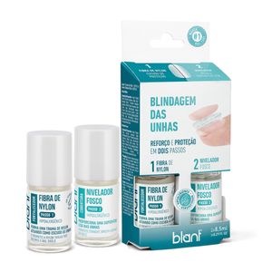 Kit Blindagem Das Unhas Blant Fibra De Nylon + Nivelador