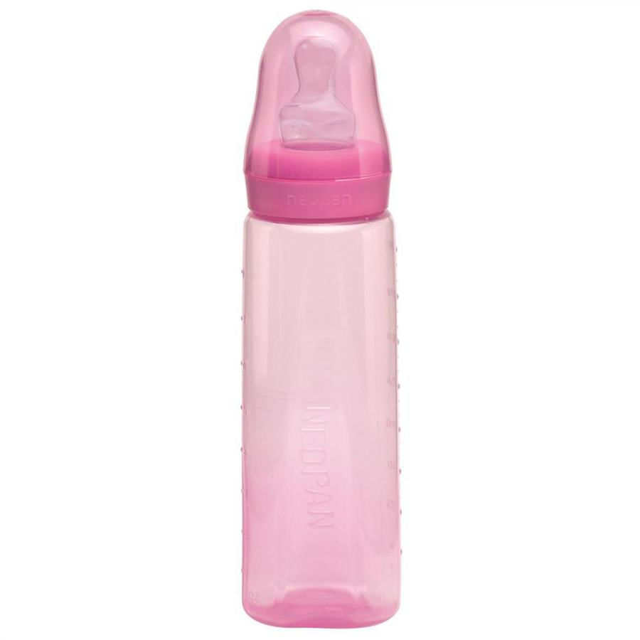 Mamadeira Neopan Ortodôntica Colorpan 240ml Rosa - PromoFarma
