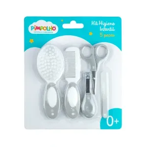 Kit Higiene Infantil Com Cerdas Naturais Pimpolho 5 Peças Cor Sortida