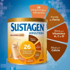 Sustagen Adultos+ Sabor Banana 400g