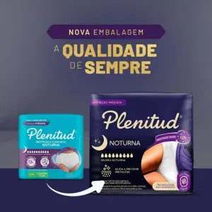 Roupa Íntima Descartável Noturna Plenitud G/xg 24 Unidades