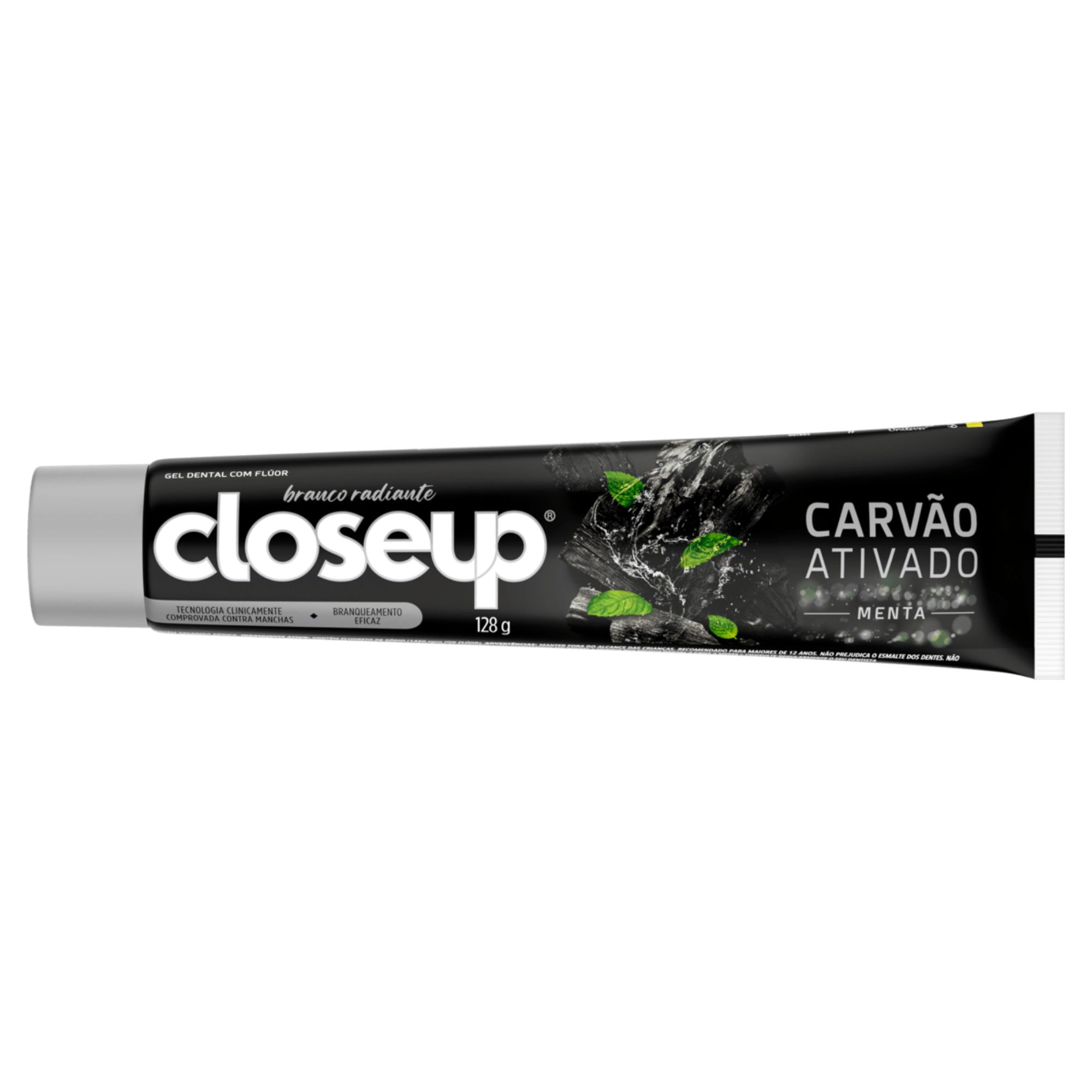 Gel Dental Closeup Carvão Ativado Menta 128g - PromoFarma